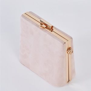 CHIC SUEDE CLUTCH BAG